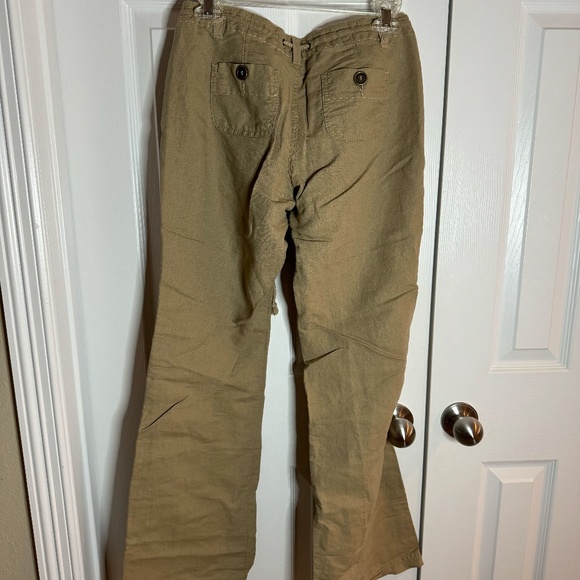 Excellent Condition: American Rag Linen Pants Sz 3 Color: Khaki - Picture 2 of 3